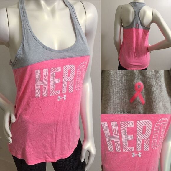 UA  Breast Cancer Hero Tank! Cute! 💕 - Picture 1 of 7